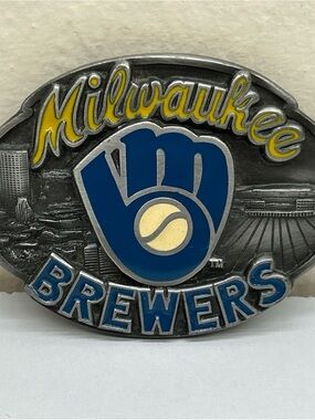 Vintage 1988 Milwaukee Brewers Belt Buckle MLB Limited Edition 524/10K USA